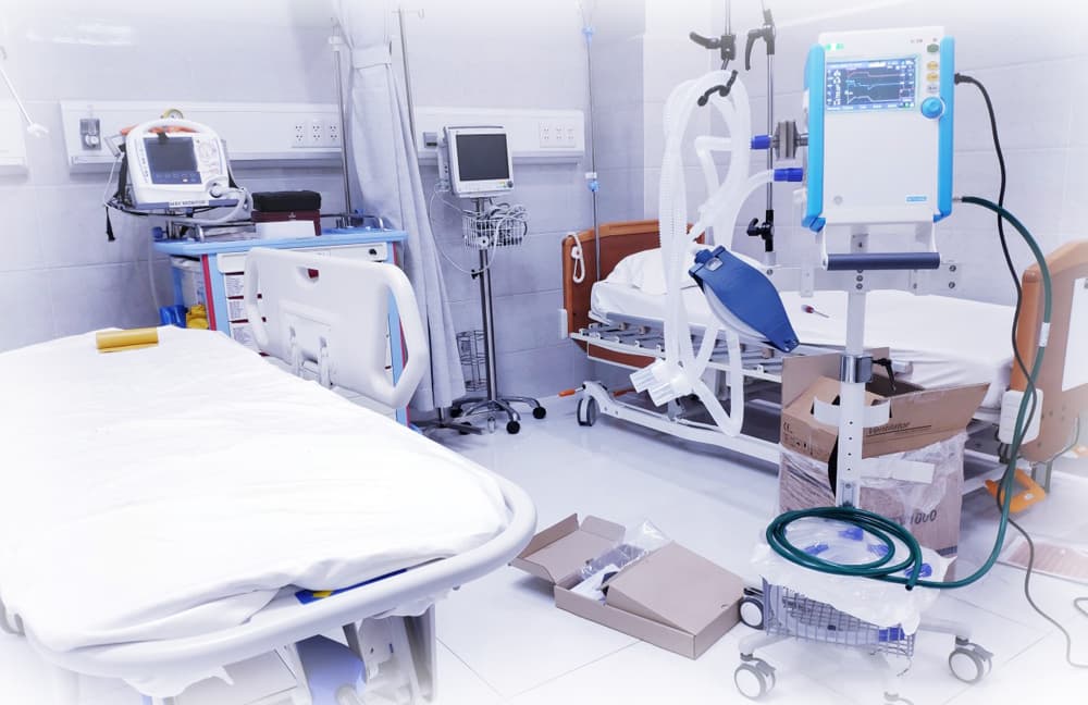 máy thở di động tại bệnh viện đa khoa nam sài gòn